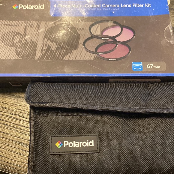NEW IN BOX Polaroid 4 piece multi coated camera lens filter kit 67mm - Picture 2 of 9